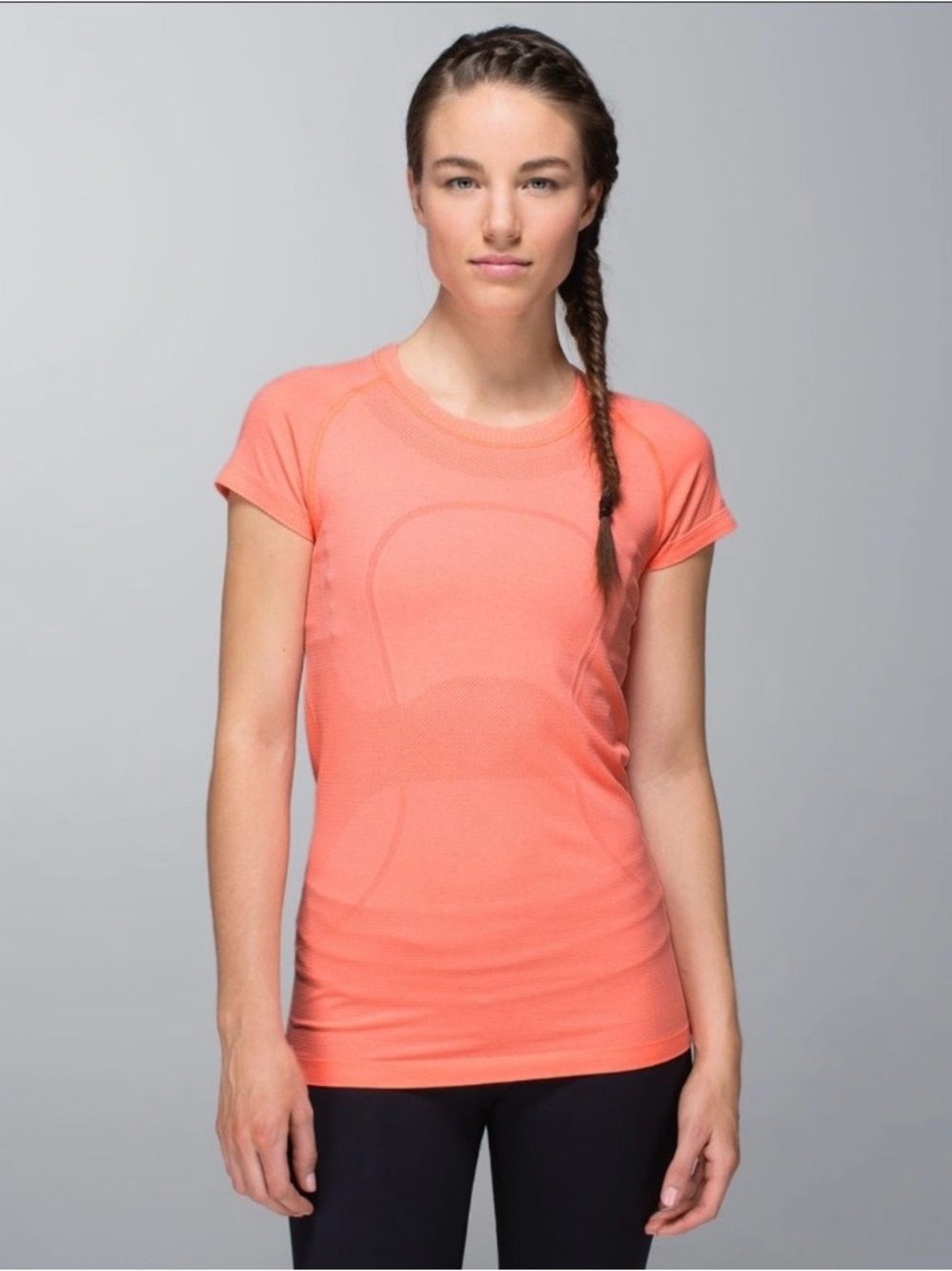 Lululemon Run: Swiftly Tech Short Sleeve Top, 
Heathered Very Light Flare, 10
